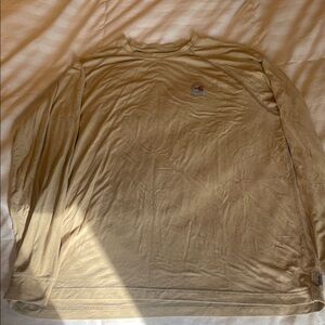 Carhartt Men's Beige Long Sleeve Tee